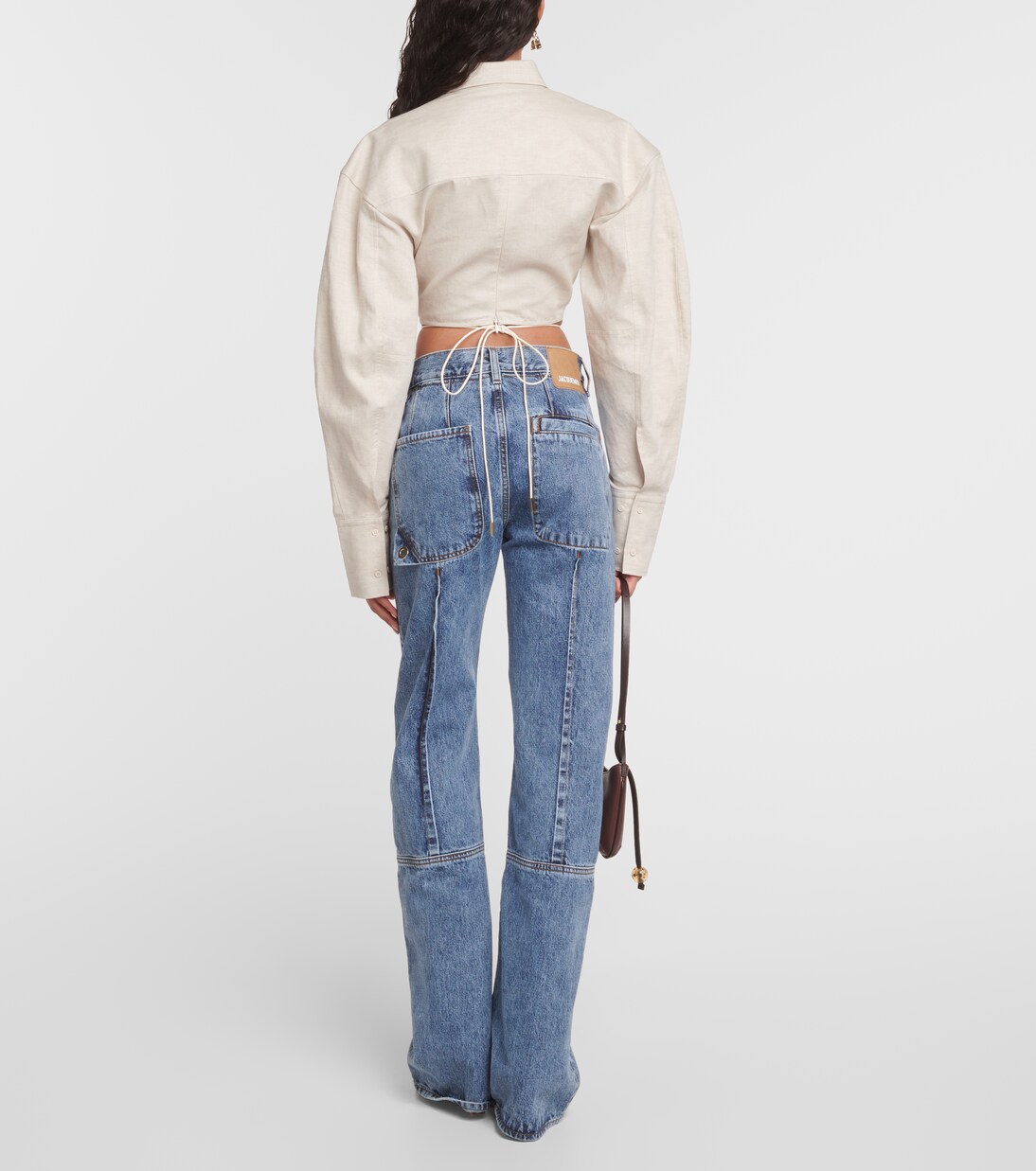 Camicia cropped Plidao in lino e cotone | Jacquemus