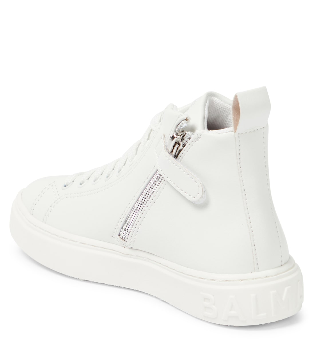 High-Top Sneakers aus Leder | Balmain Kids