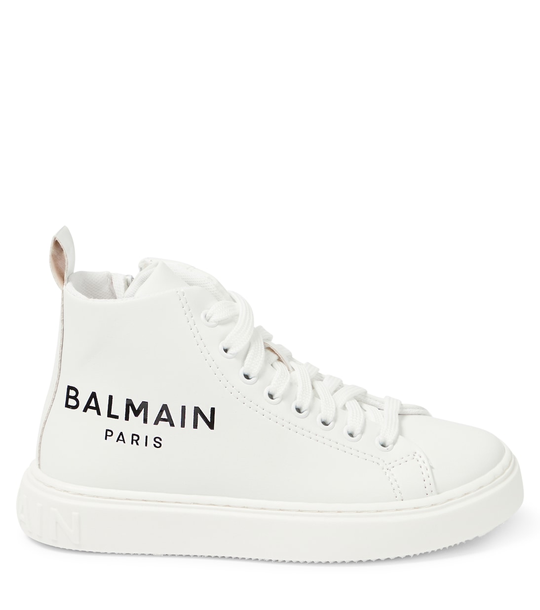 High-Top Sneakers aus Leder | Balmain Kids