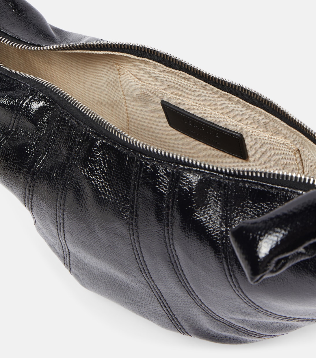 Croissant Small coated canvas shoulder bag | Lemaire