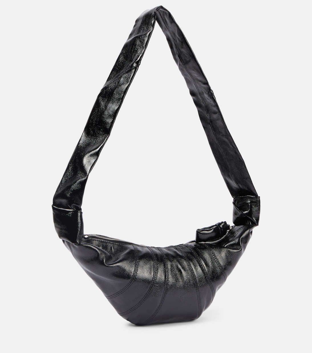 Croissant Small coated canvas shoulder bag | Lemaire