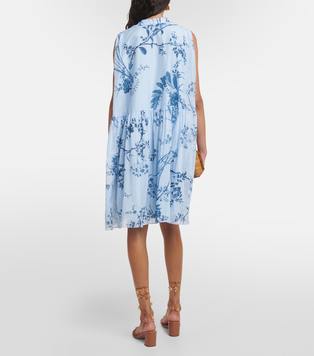 Vestido corto de gasa de seda | Erdem