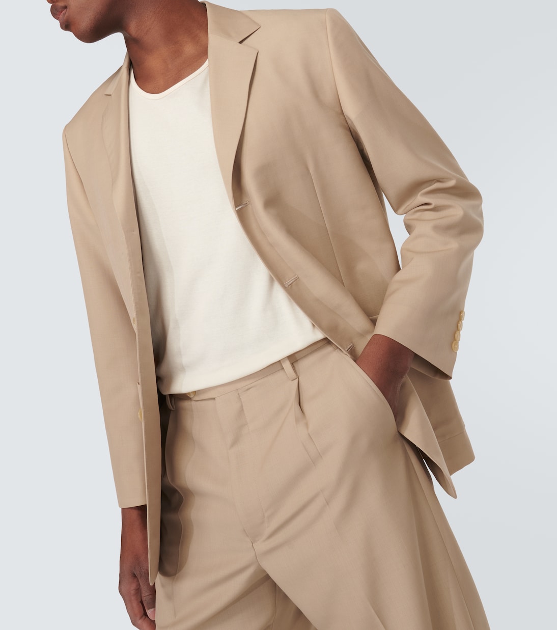 Wool and mohair blazer | Auralee