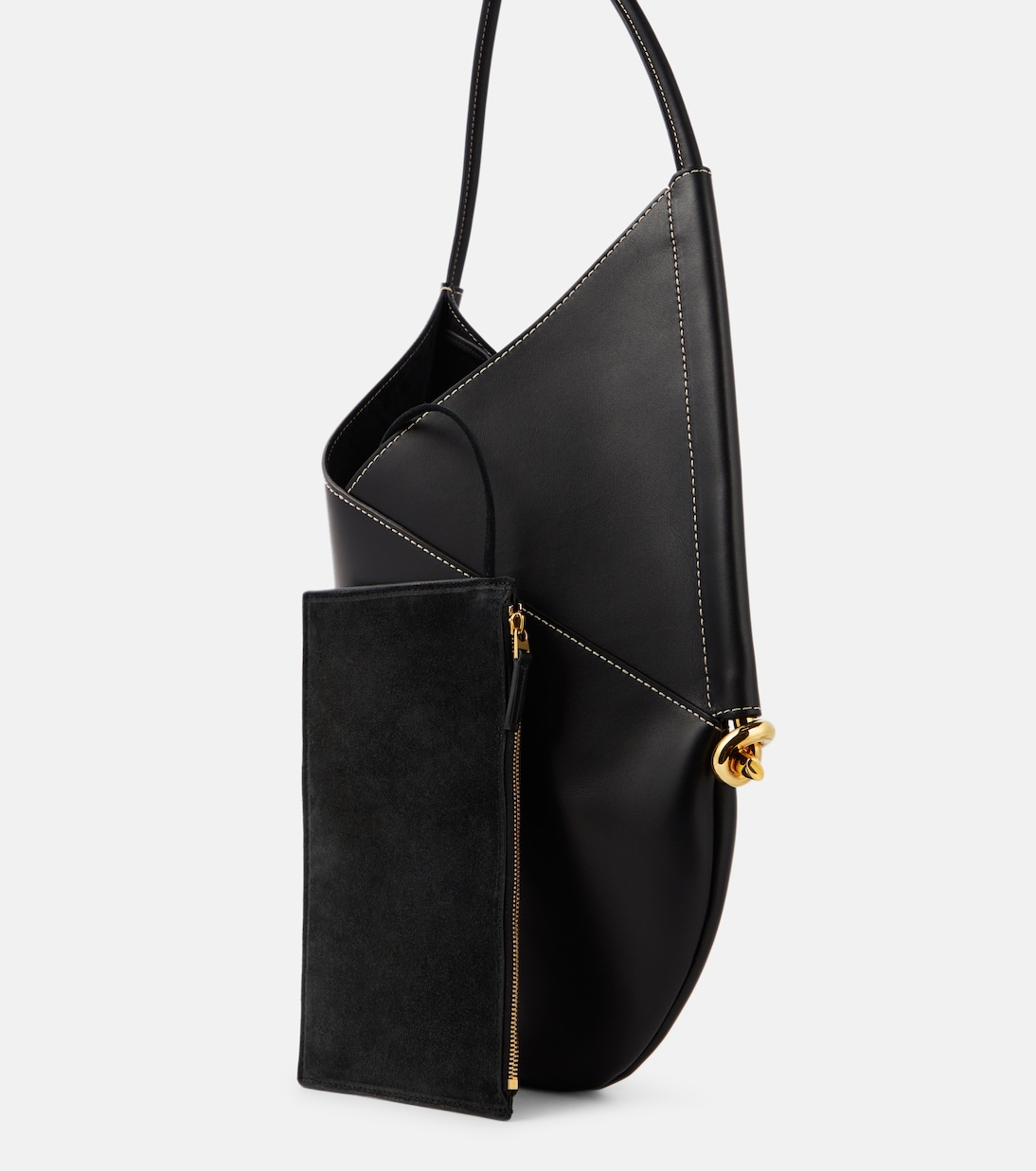 Solstice Medium leather shoulder bag | Bottega Veneta