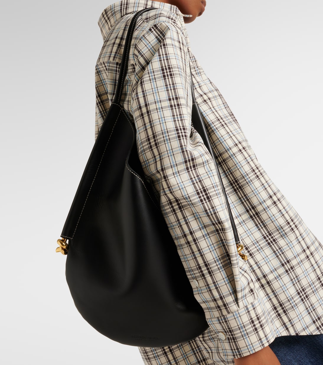 Solstice Medium leather shoulder bag | Bottega Veneta