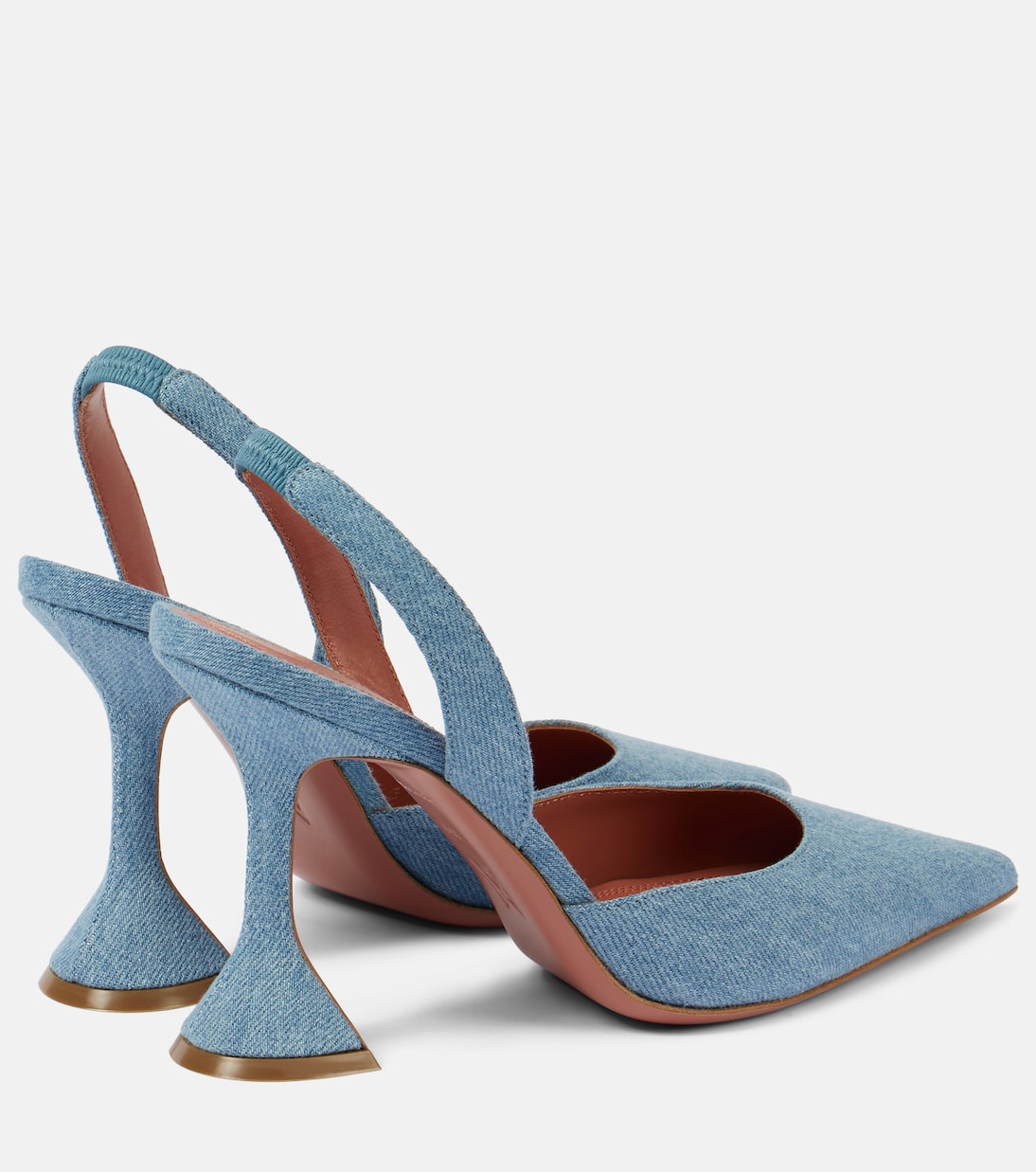 Escarpins Holli 95 en jean | Amina Muaddi