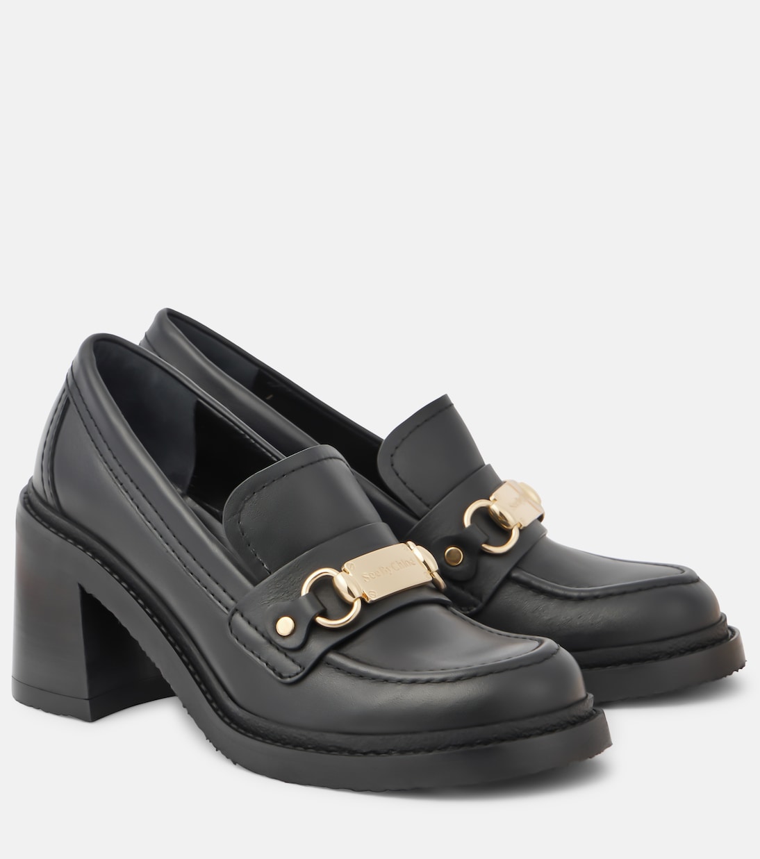 Pumps mocassino Signature 75 in pelle | See By Chloé