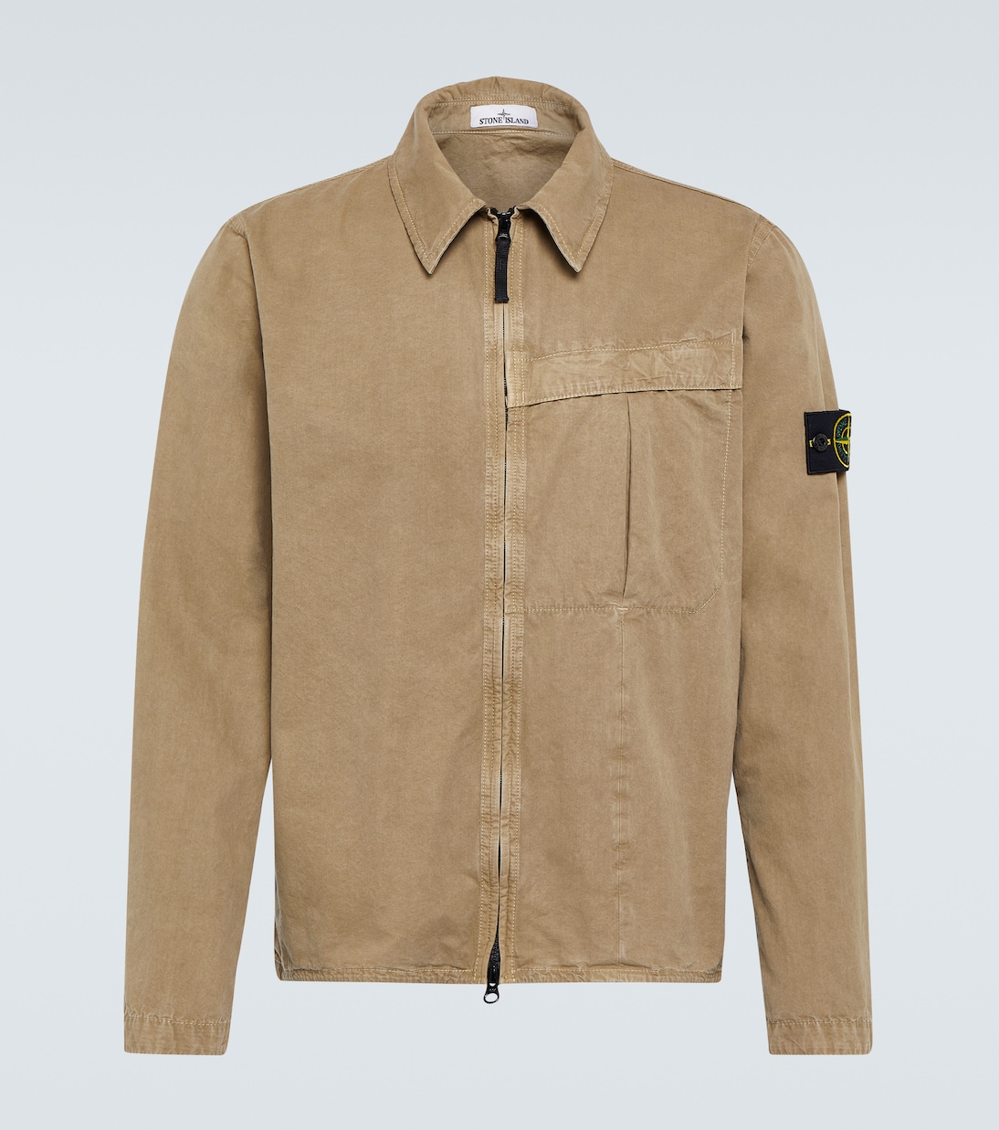 Stone island overshirt beige sales