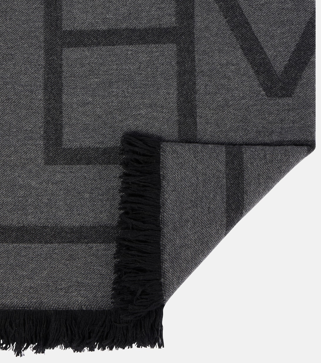 Sciarpa in lana e cashmere con monogramma TOTEME per uno stile giovane e raffinato