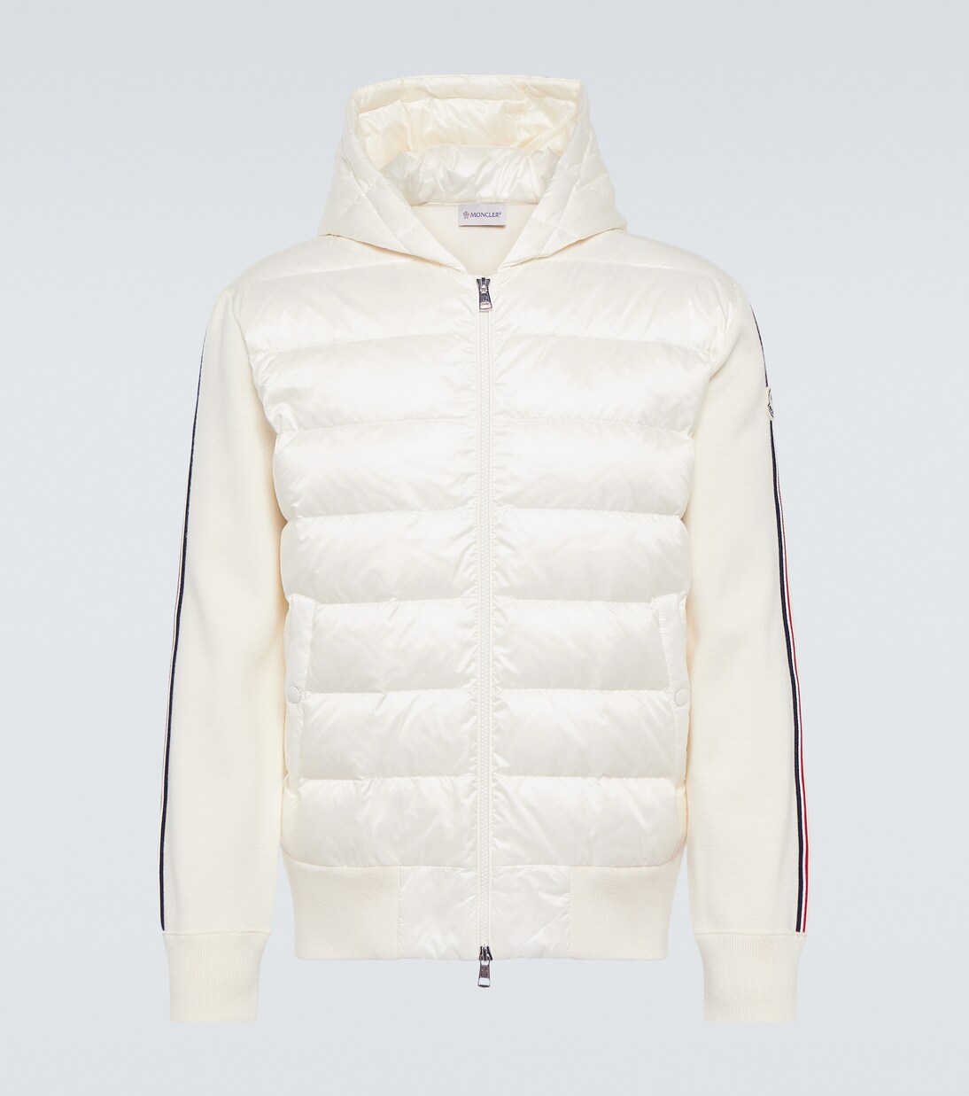 Down-paneled wool hoodie | Moncler