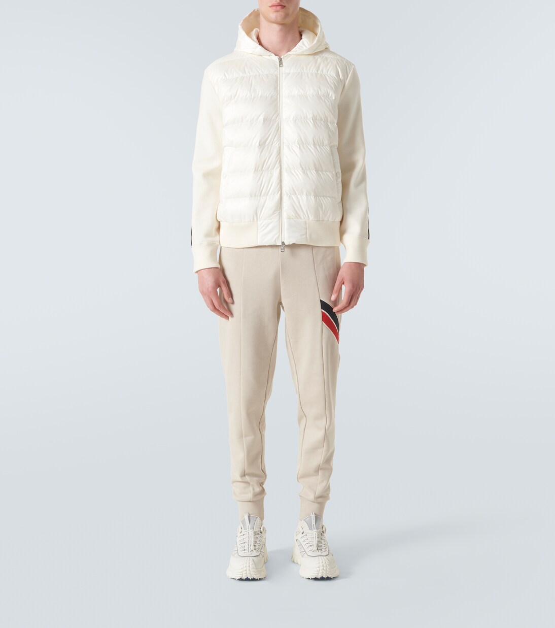 Down-paneled wool hoodie | Moncler