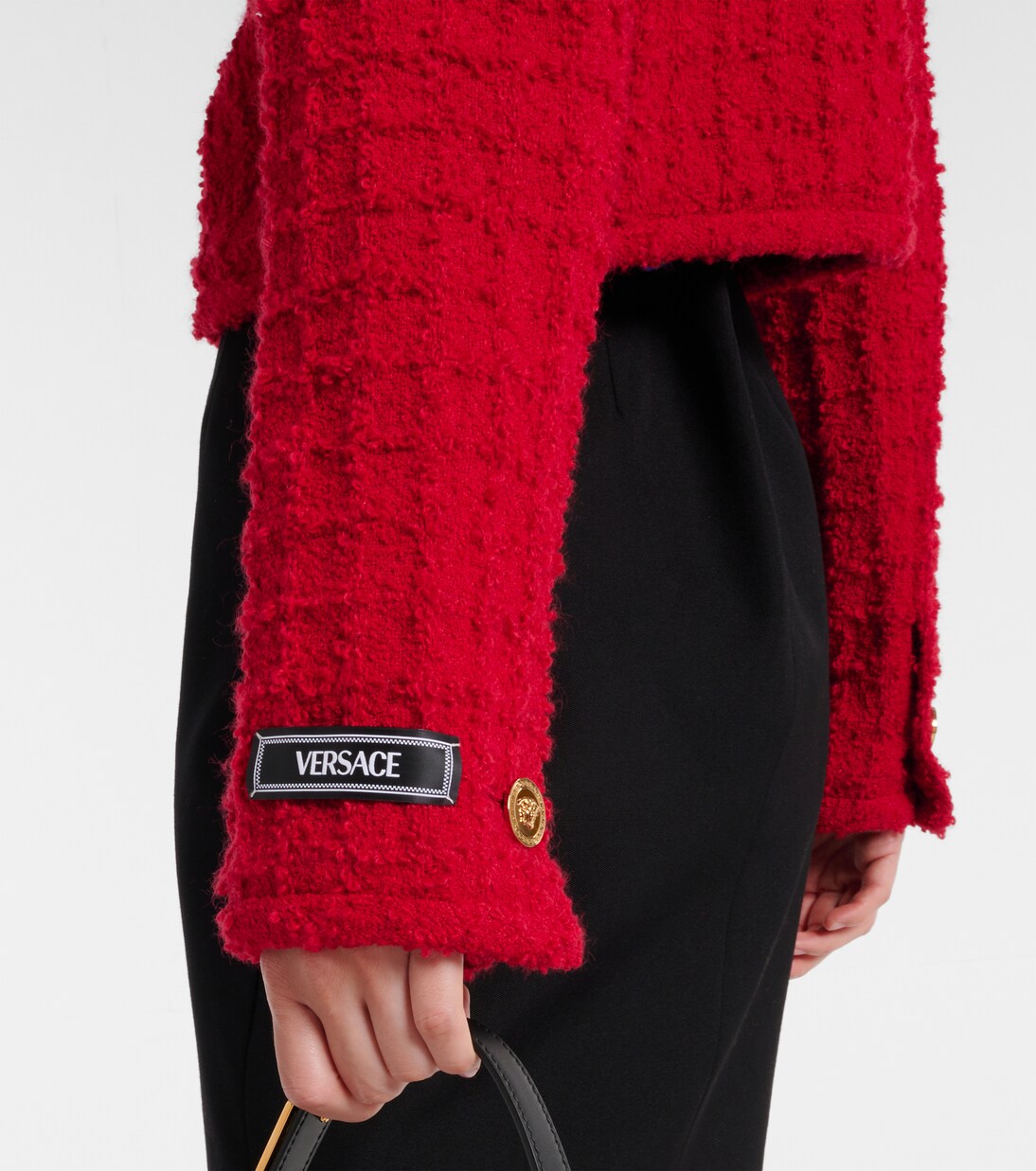 Giacca cropped in tweed | Versace