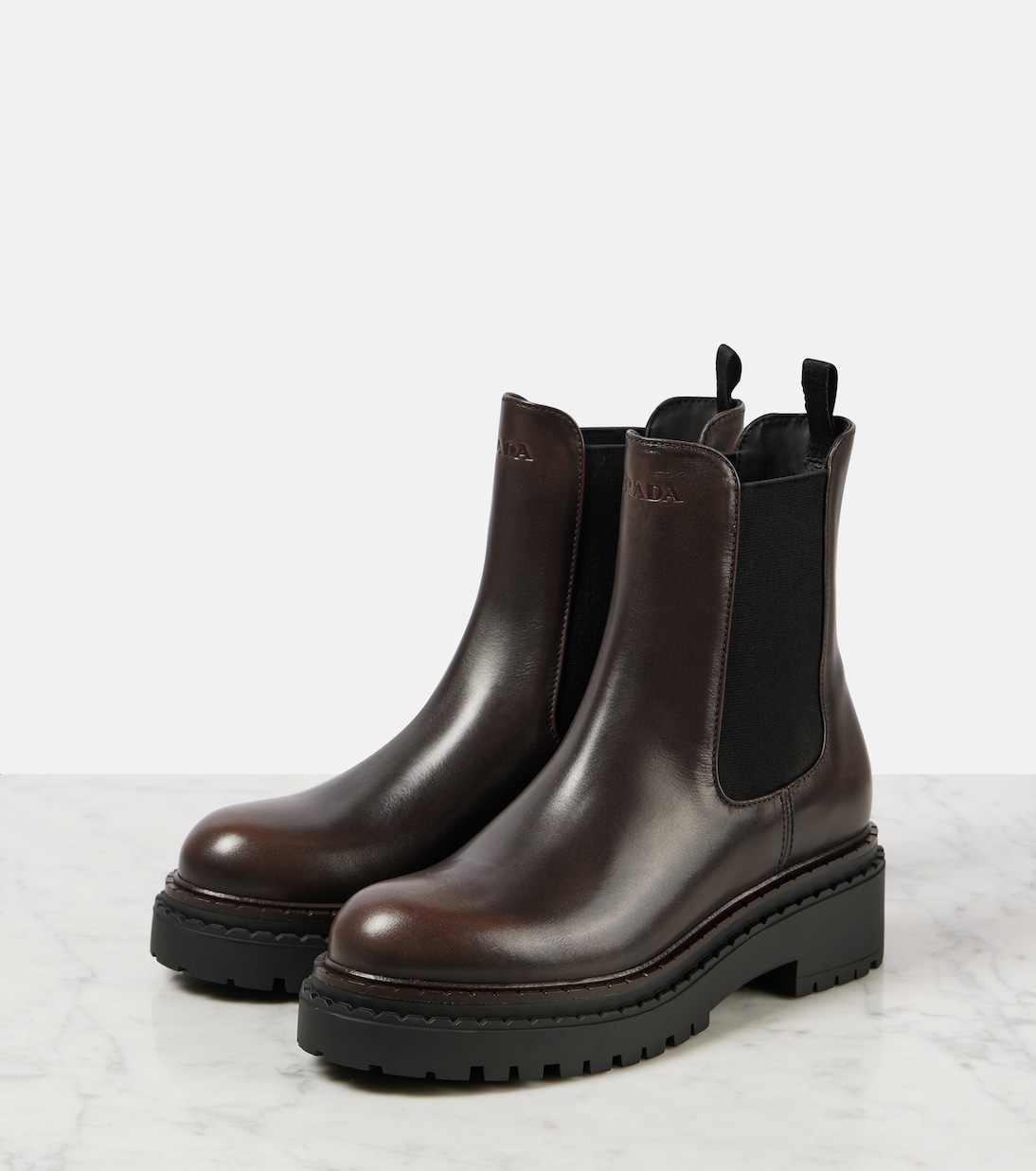 Stivaletti Chelsea in pelle | Prada