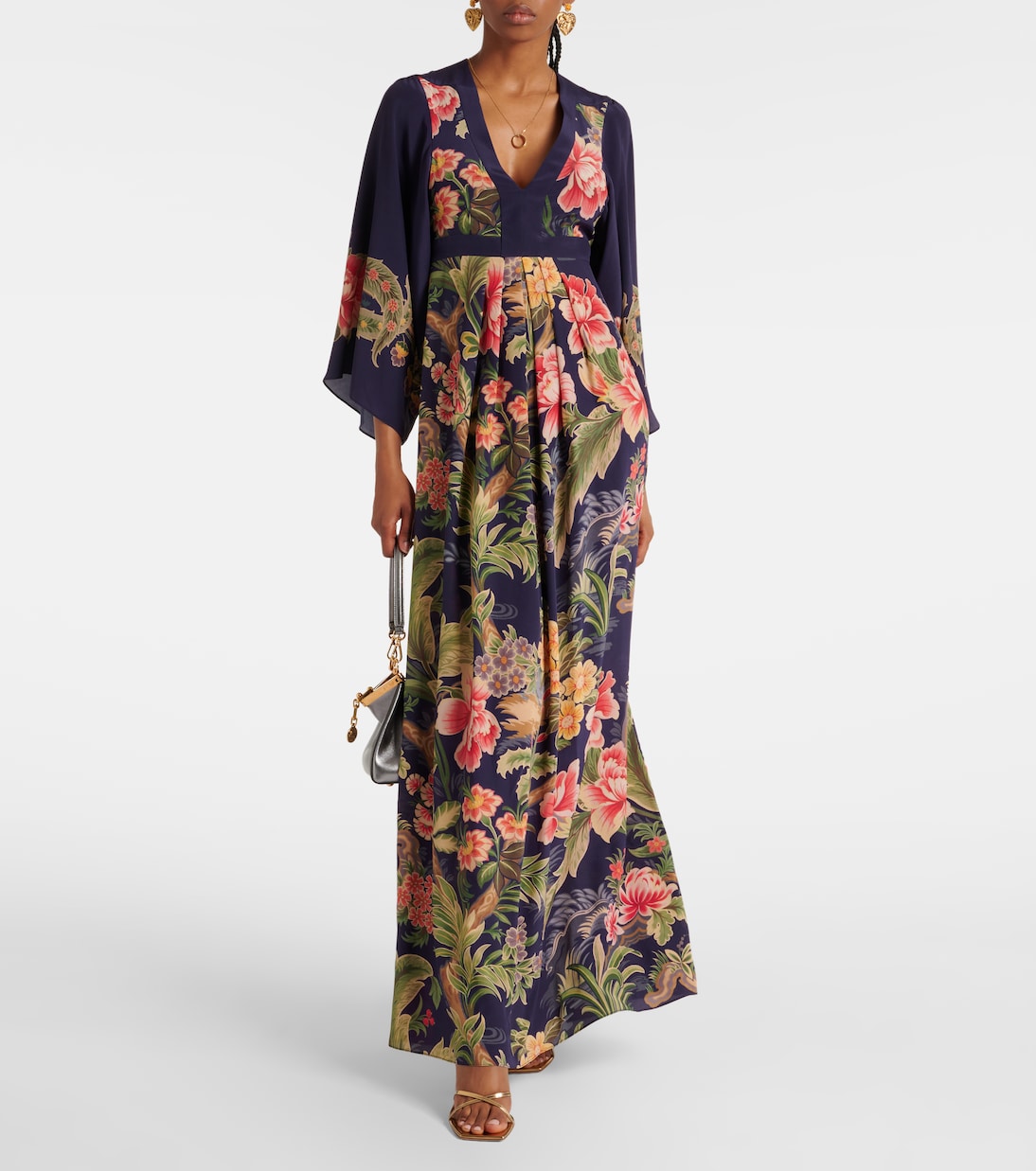 Maxikleid aus Crêpe de Chine aus Seide | Etro