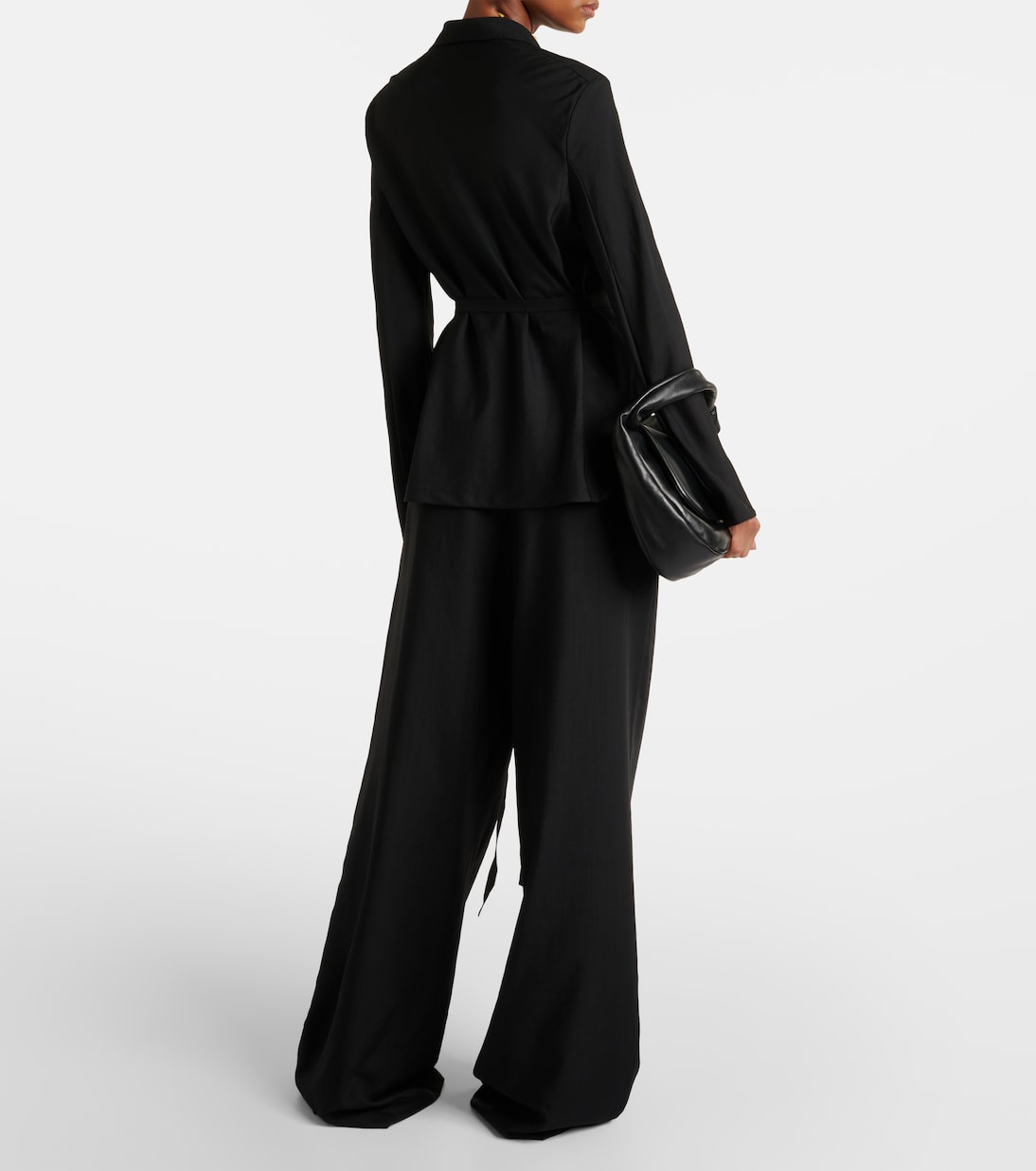 Haxo wool-blend voile wrap blazer | Joseph