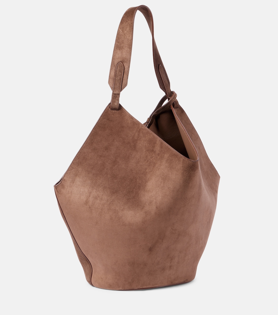 Lotus Medium suede tote bag | Khaite