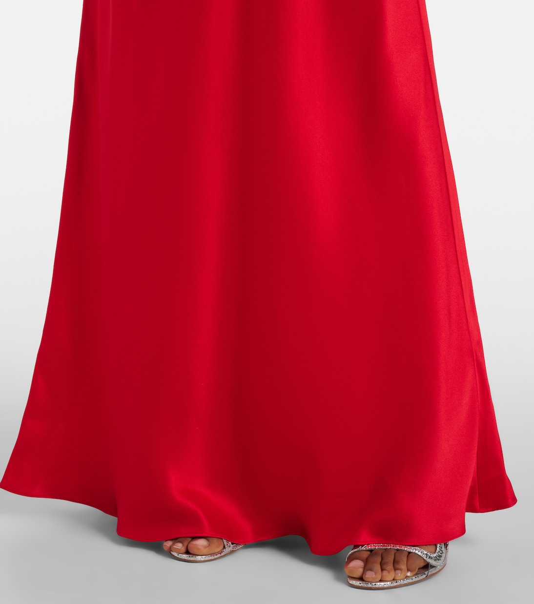 Robe longue en soie mélangée et dentelle | Rodarte