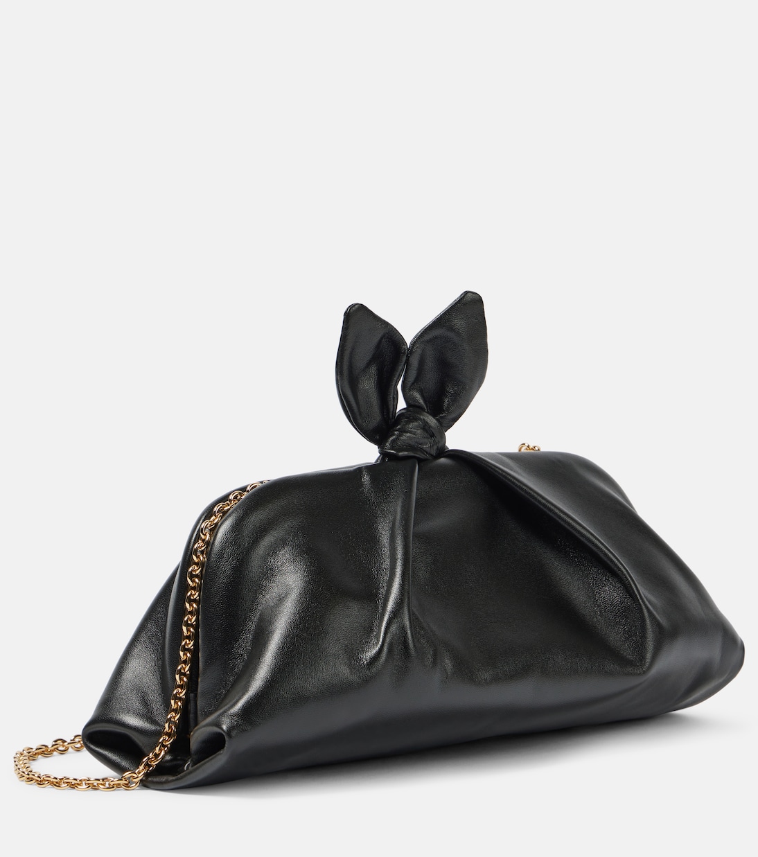Pochette Bow Tie Small en cuir | Aquazzura