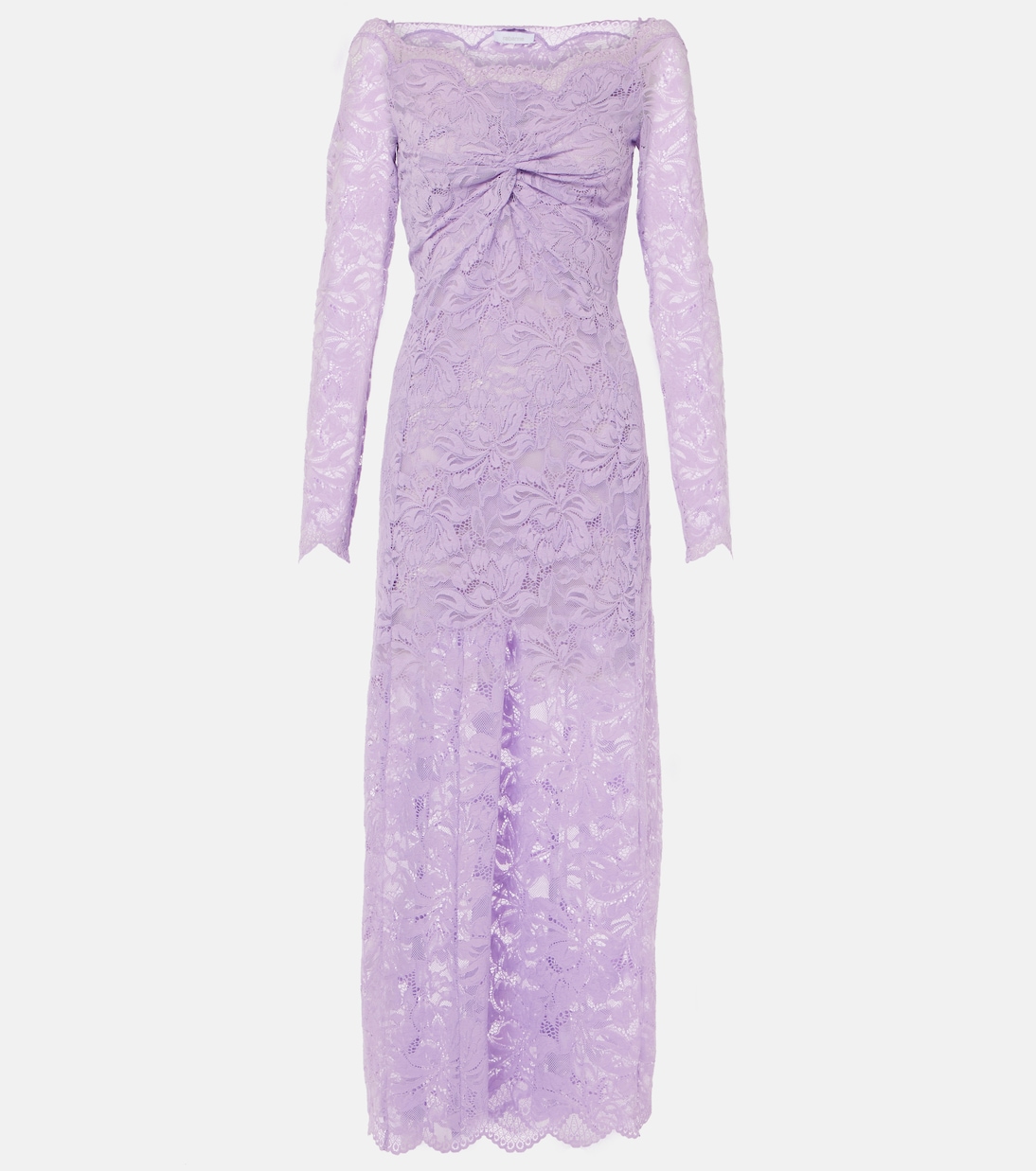 Lavender lace gown in purple Rabanne Mytheresa