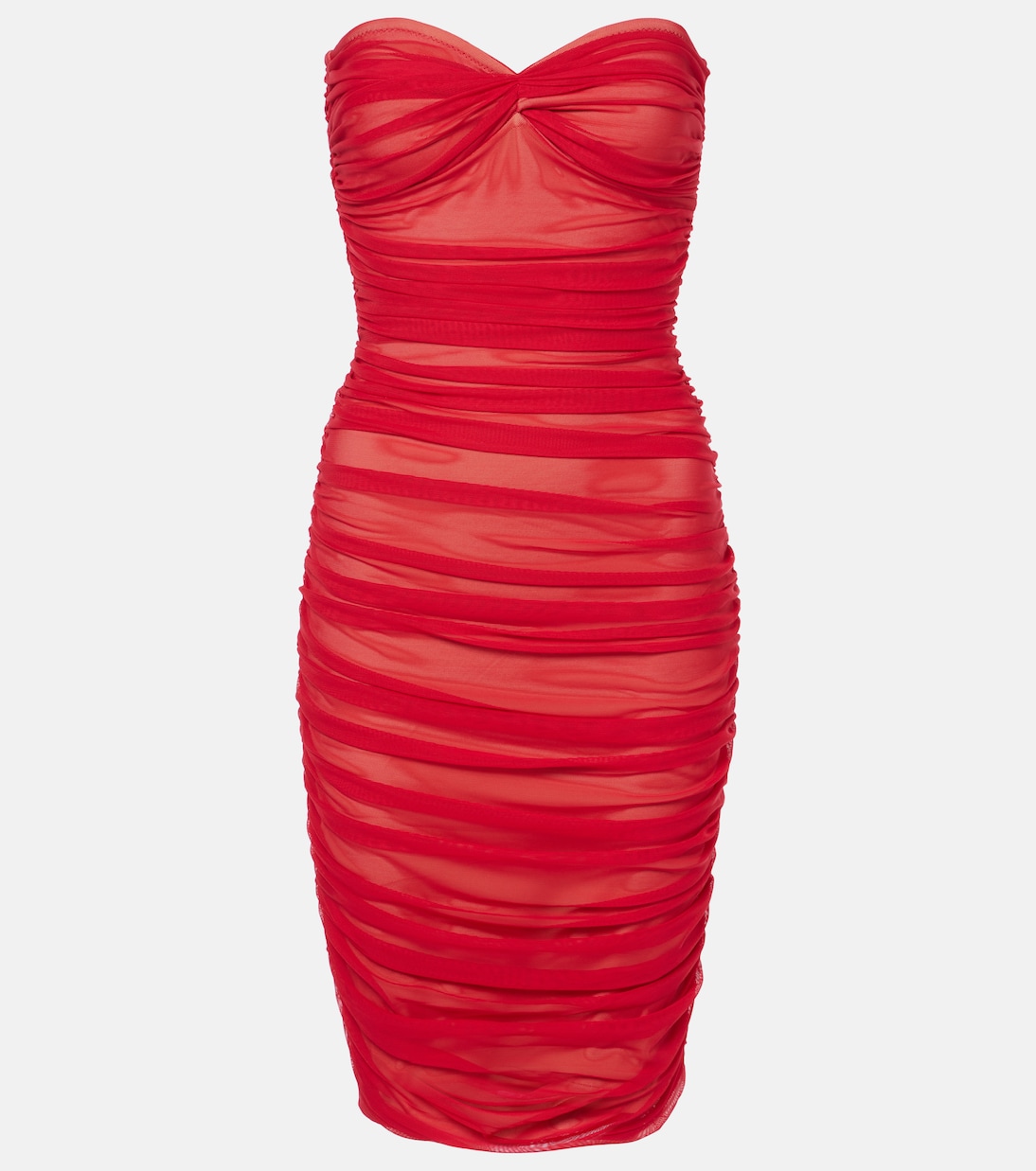 Walter ruched mesh minidress | Norma Kamali