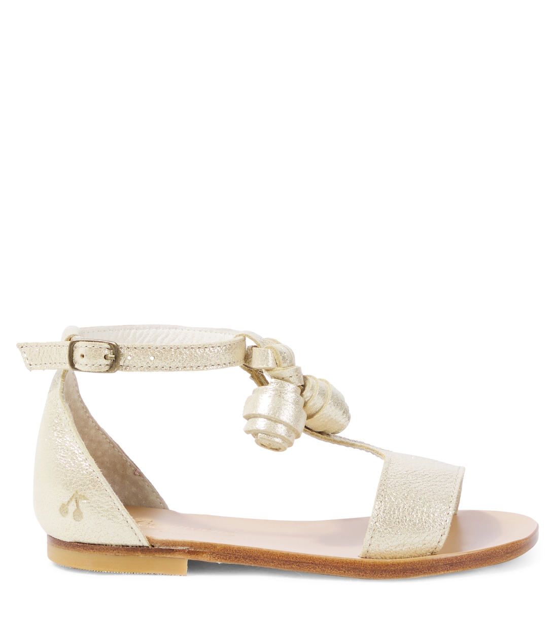 Sandalen Elmas aus Metallic-Leder | Bonpoint