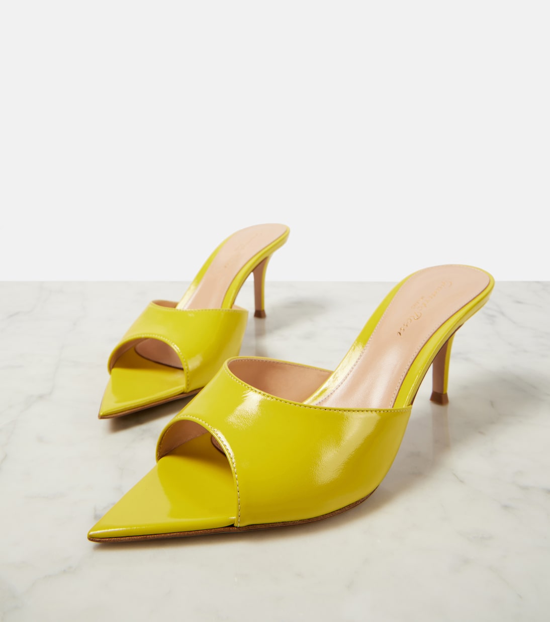 Pantoletten Pat 70 aus Leder | Gianvito Rossi