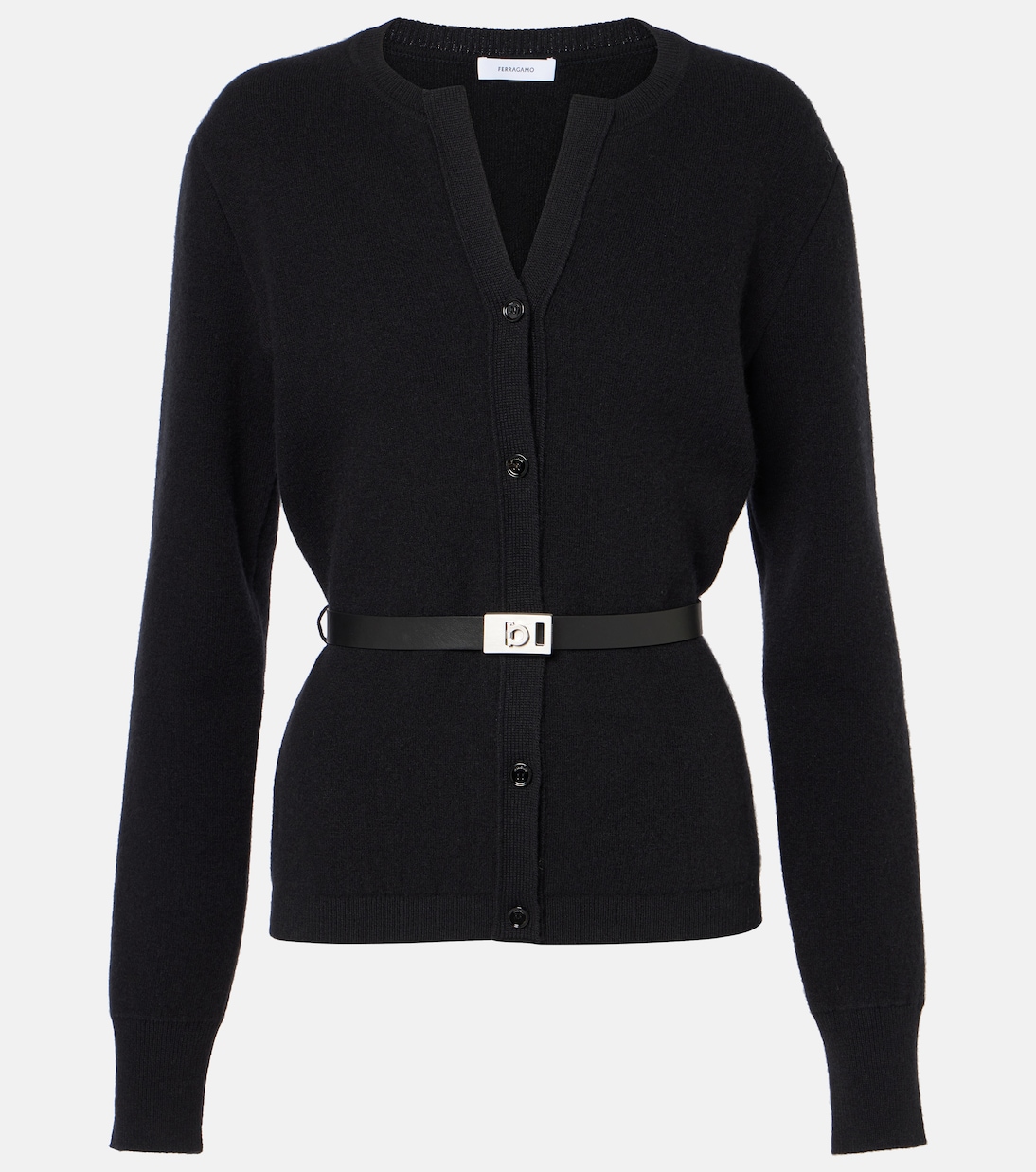 Cardigan con pelle | Ferragamo