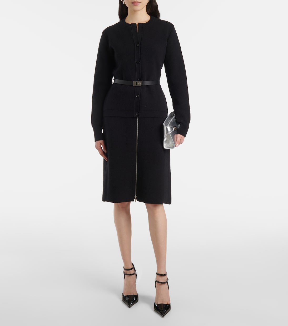 Cardigan con pelle | Ferragamo