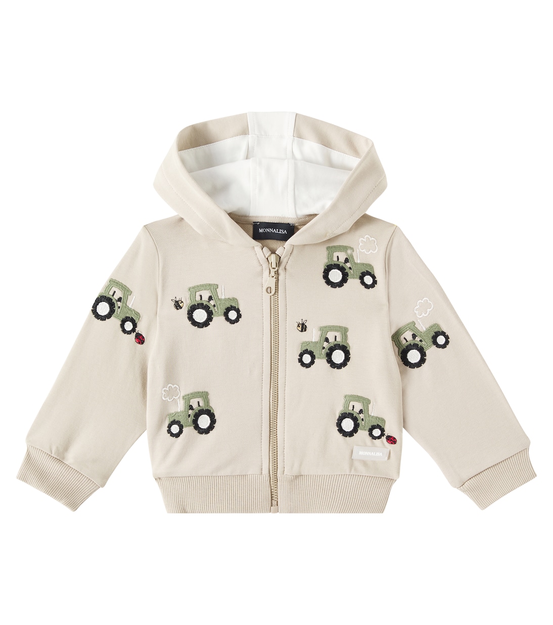 Baby - Felpa in misto cotone con zip | Monnalisa