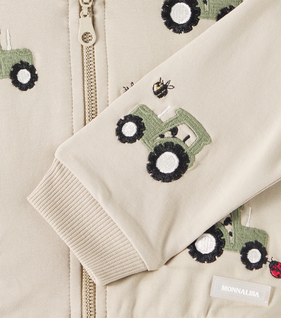 Baby - Felpa in misto cotone con zip | Monnalisa