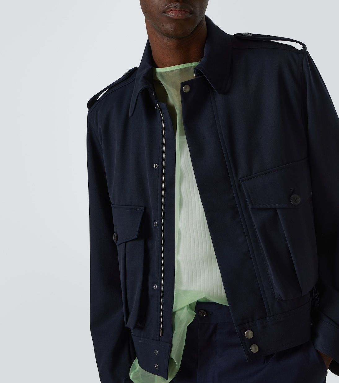 Wool gabardine jacket | Dries Van Noten