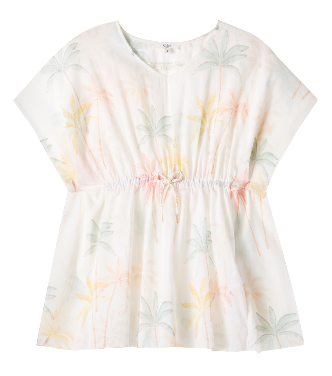 Printed cotton voile dress | Chloé Kids