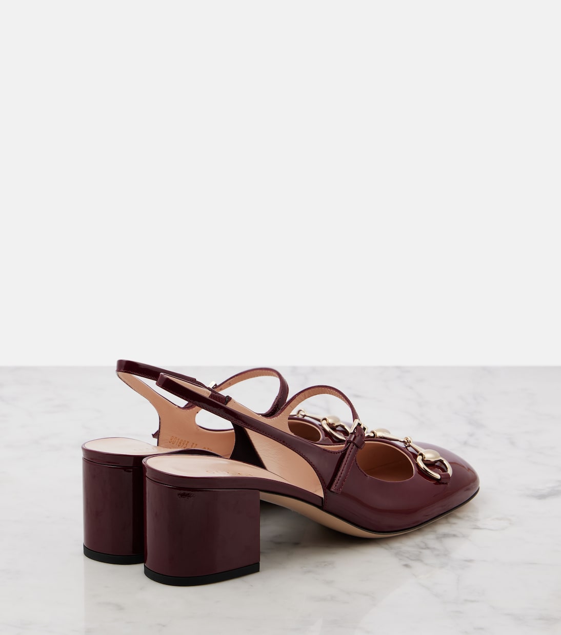 Pumps Mary Jane slingback Horsebit in vernice | Gucci