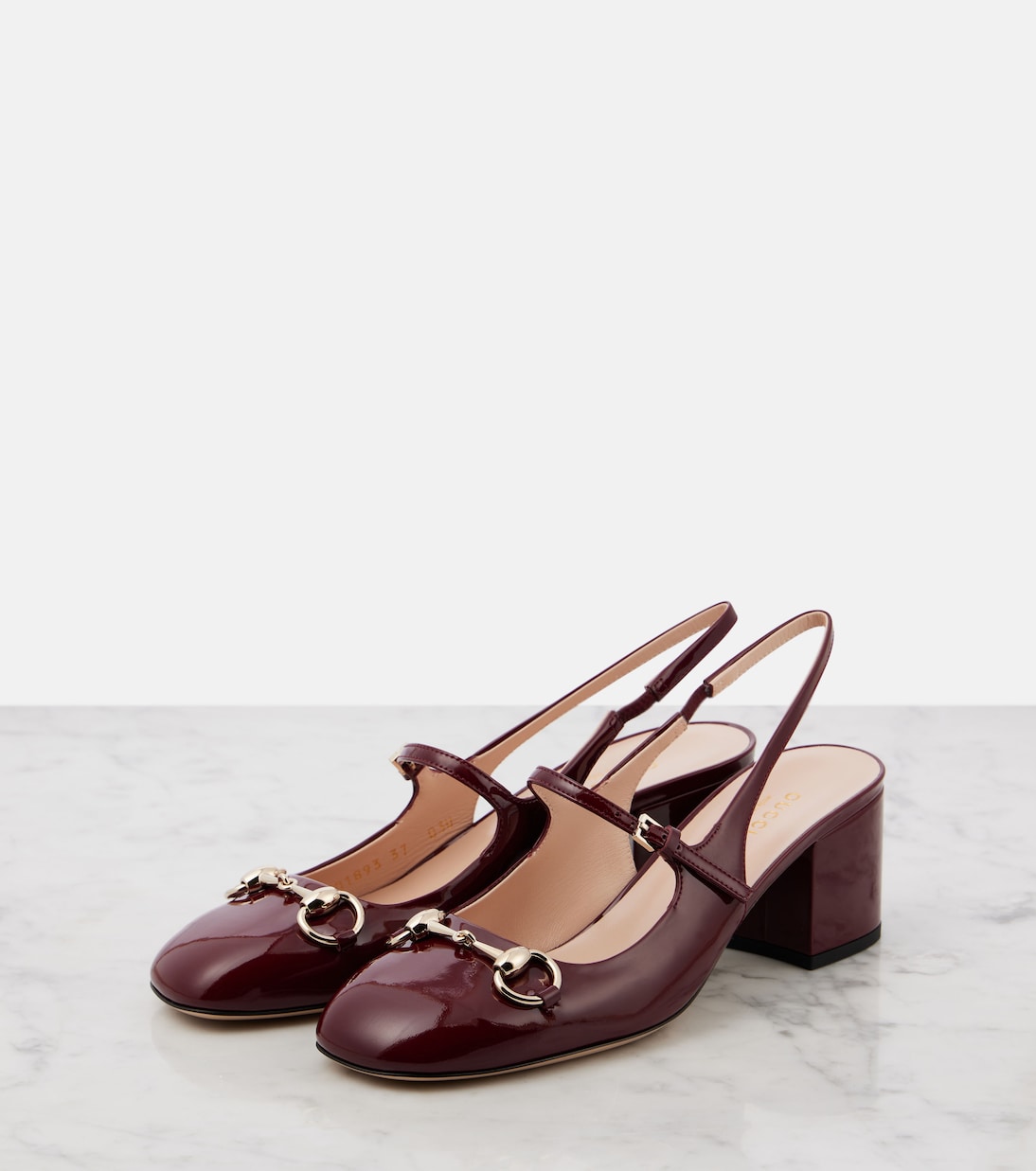 Pumps Mary Jane slingback Horsebit in vernice | Gucci