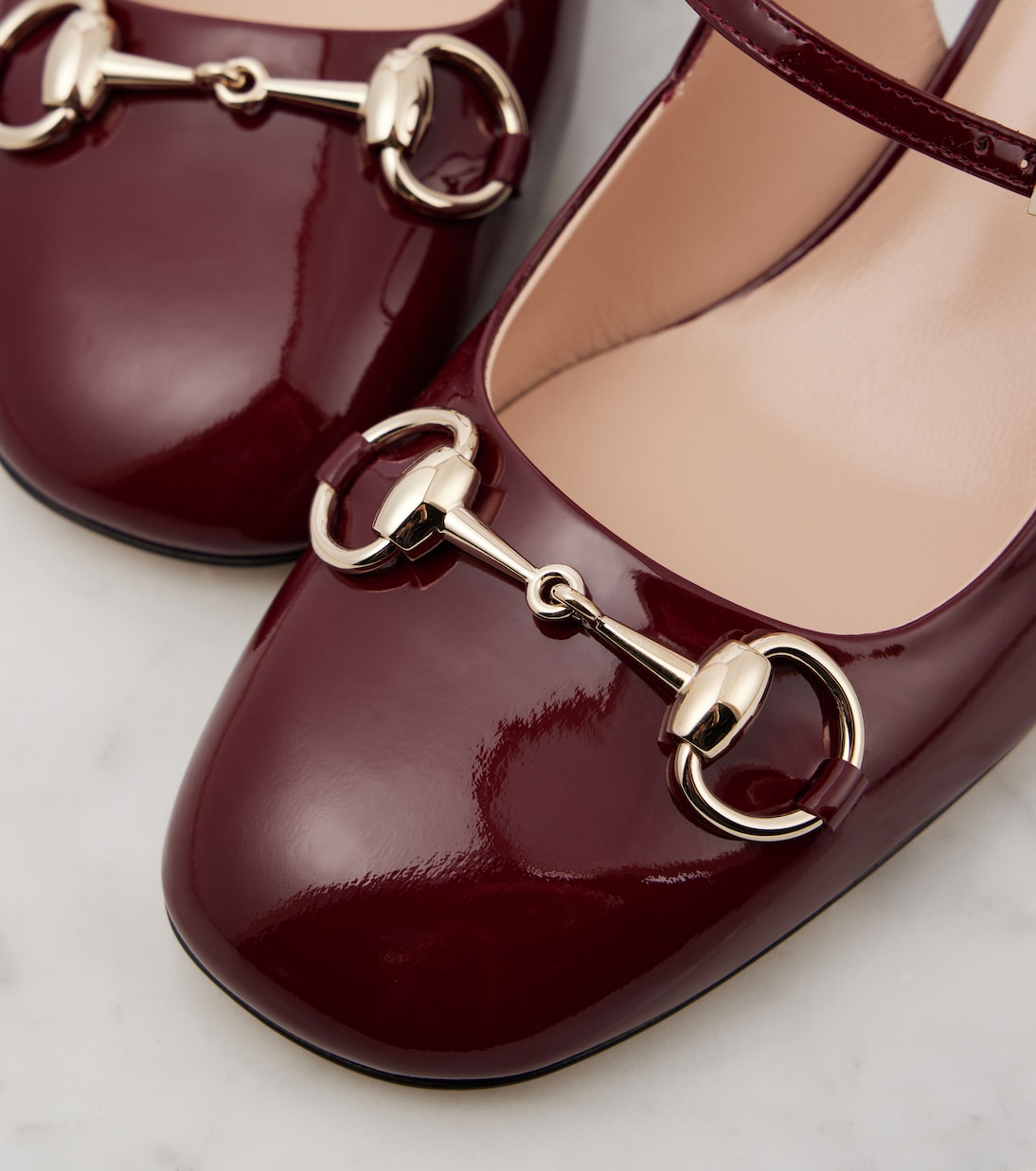 Pumps Mary Jane slingback Horsebit in vernice | Gucci