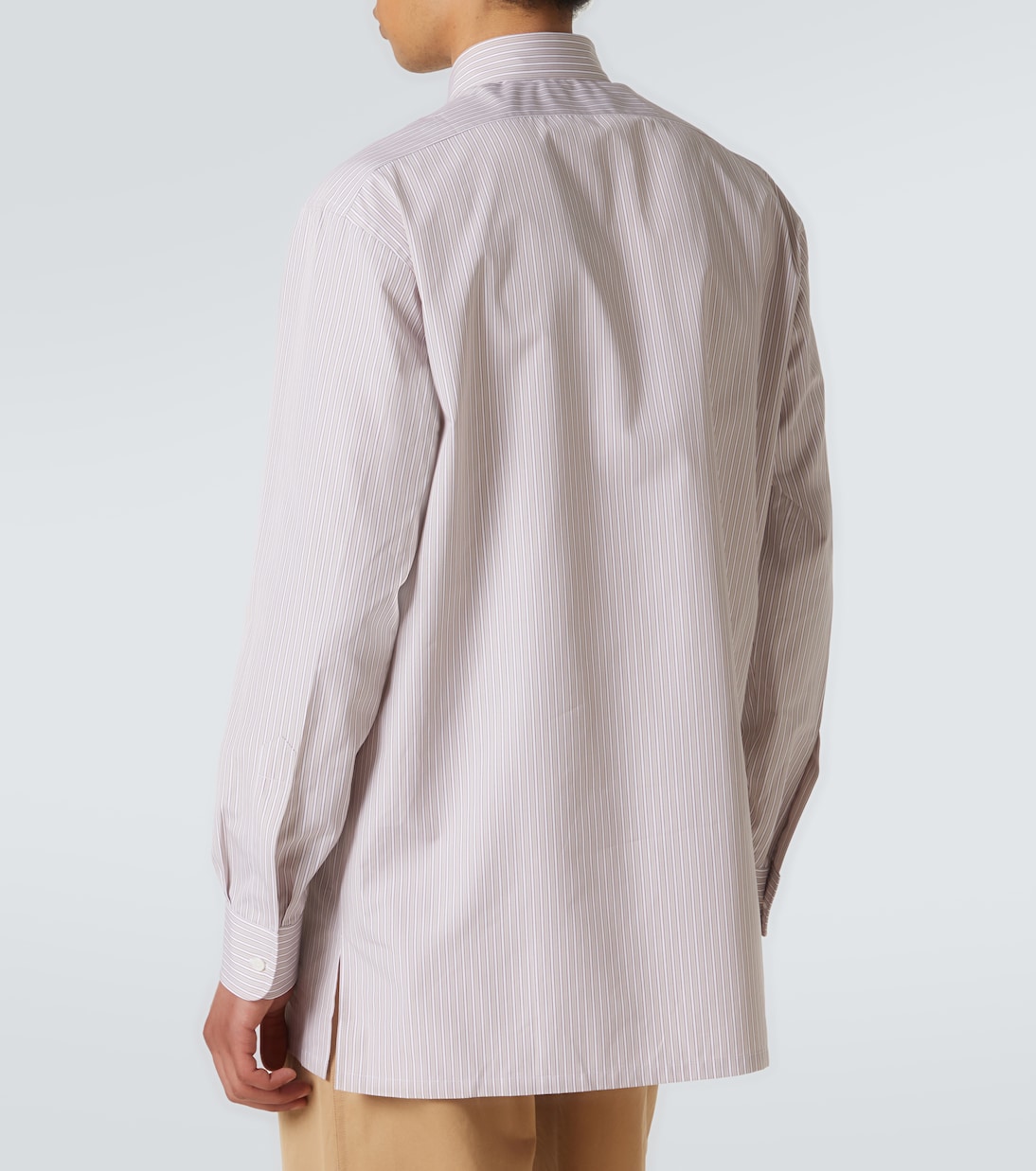 Camisa en popelín de algodón a rayas | Charvet