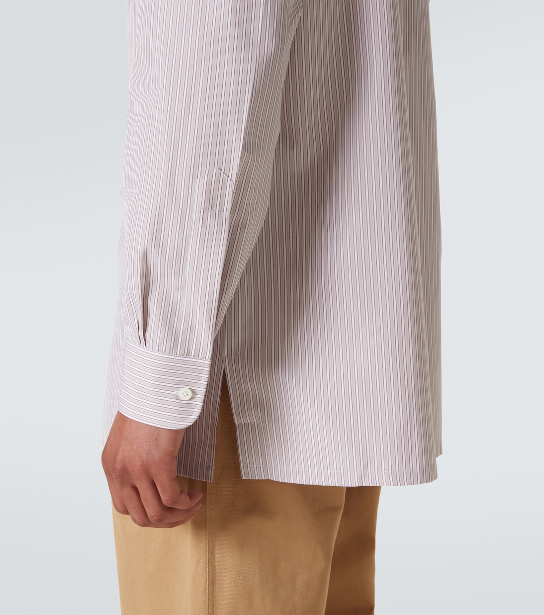 Camisa en popelín de algodón a rayas | Charvet