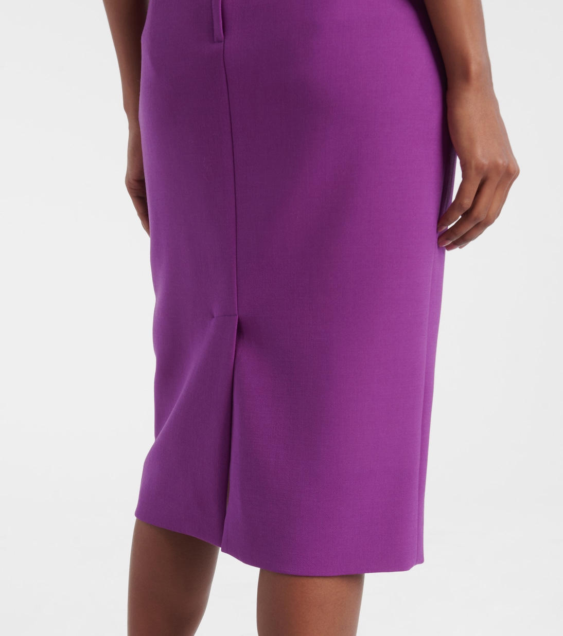 Jupe midi en laine vierge | Dolce&Gabbana