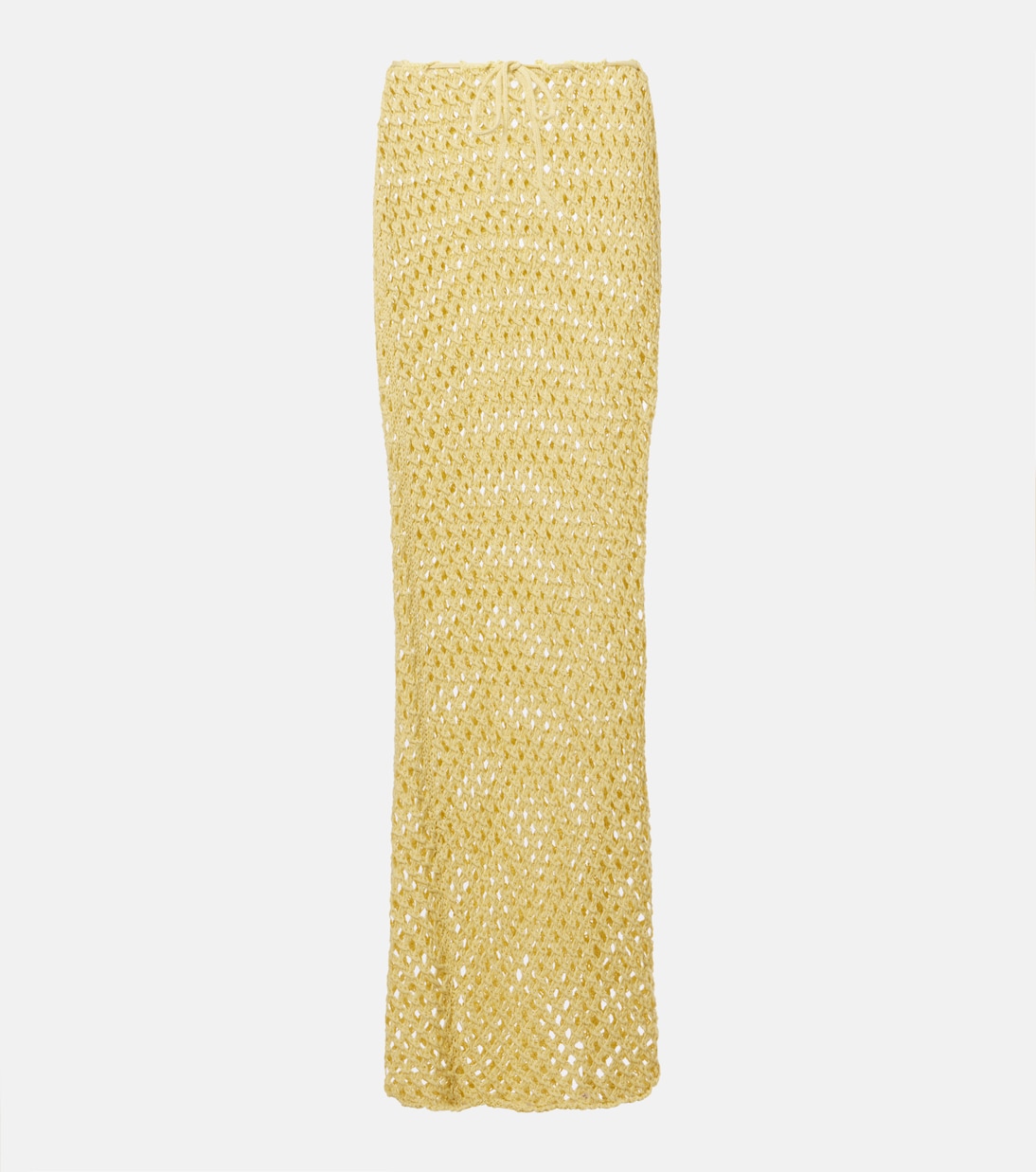 Jupe longue Magen en crochet de coton mélangé | Bananhot