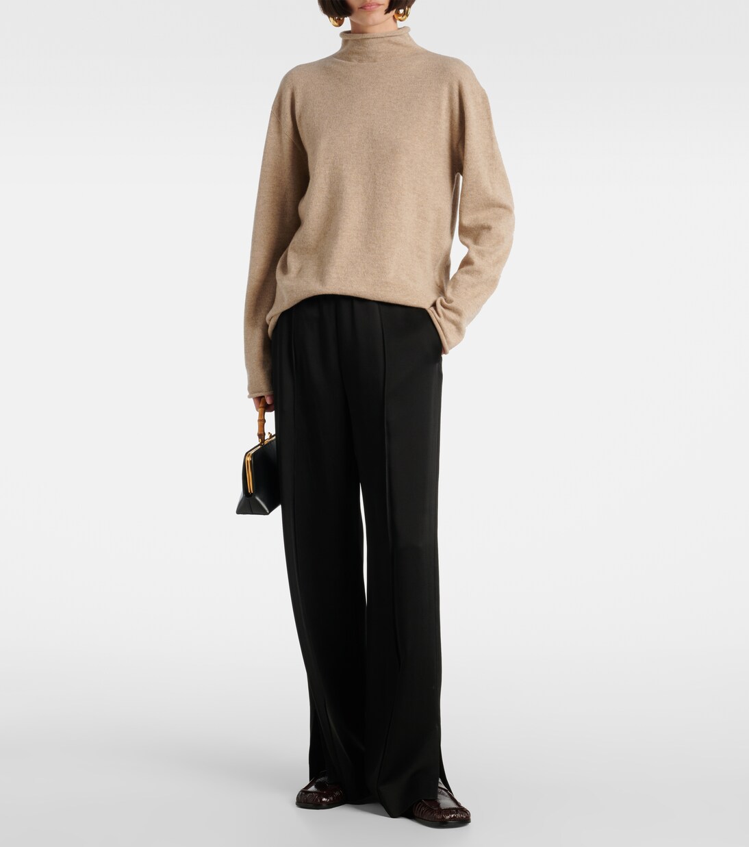 Cashmere turtleneck top | Jil Sander