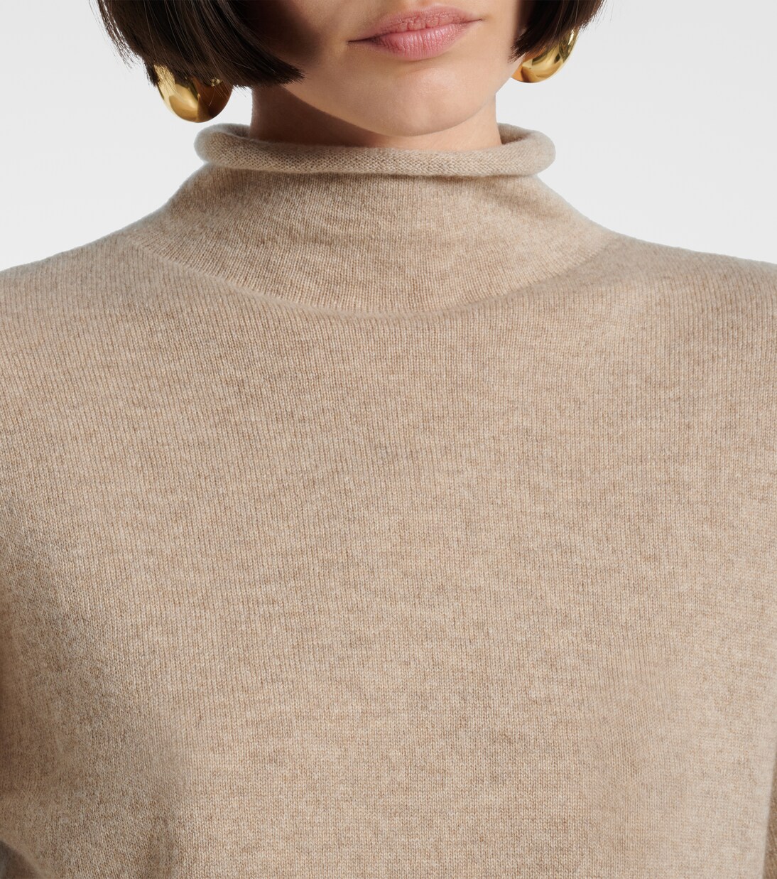 Cashmere turtleneck top | Jil Sander