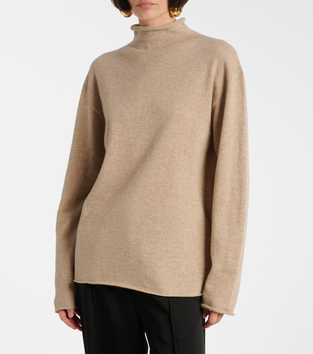 Cashmere turtleneck top | Jil Sander