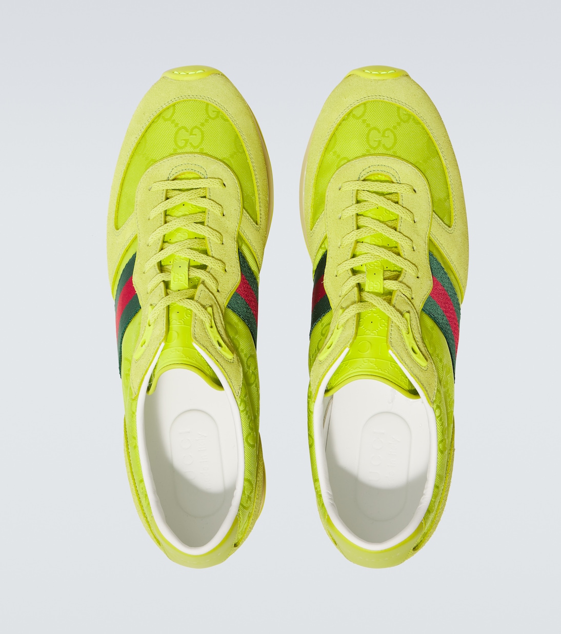 Re-Motion Web Stripe suede-trimmed sneakers | Gucci