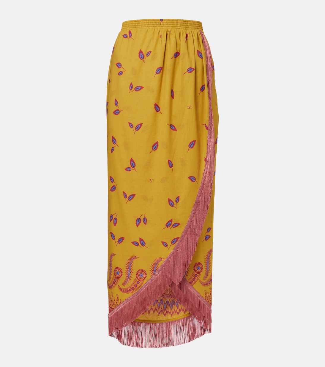 Falda midi de algodón estampada | Valentino