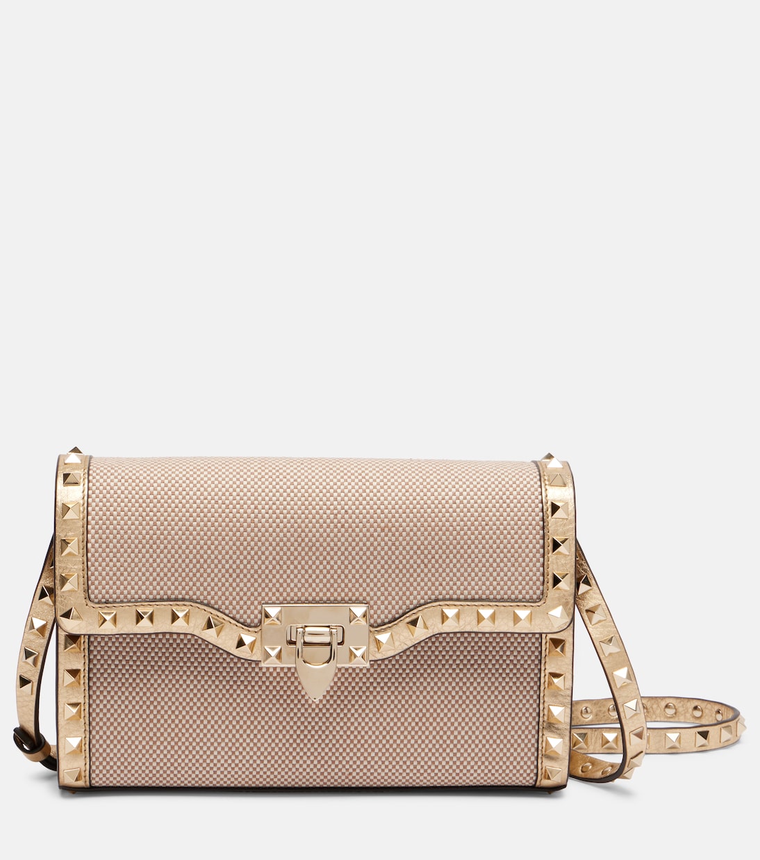 Schultertasche Rockstud Small aus Canvas | Valentino Garavani