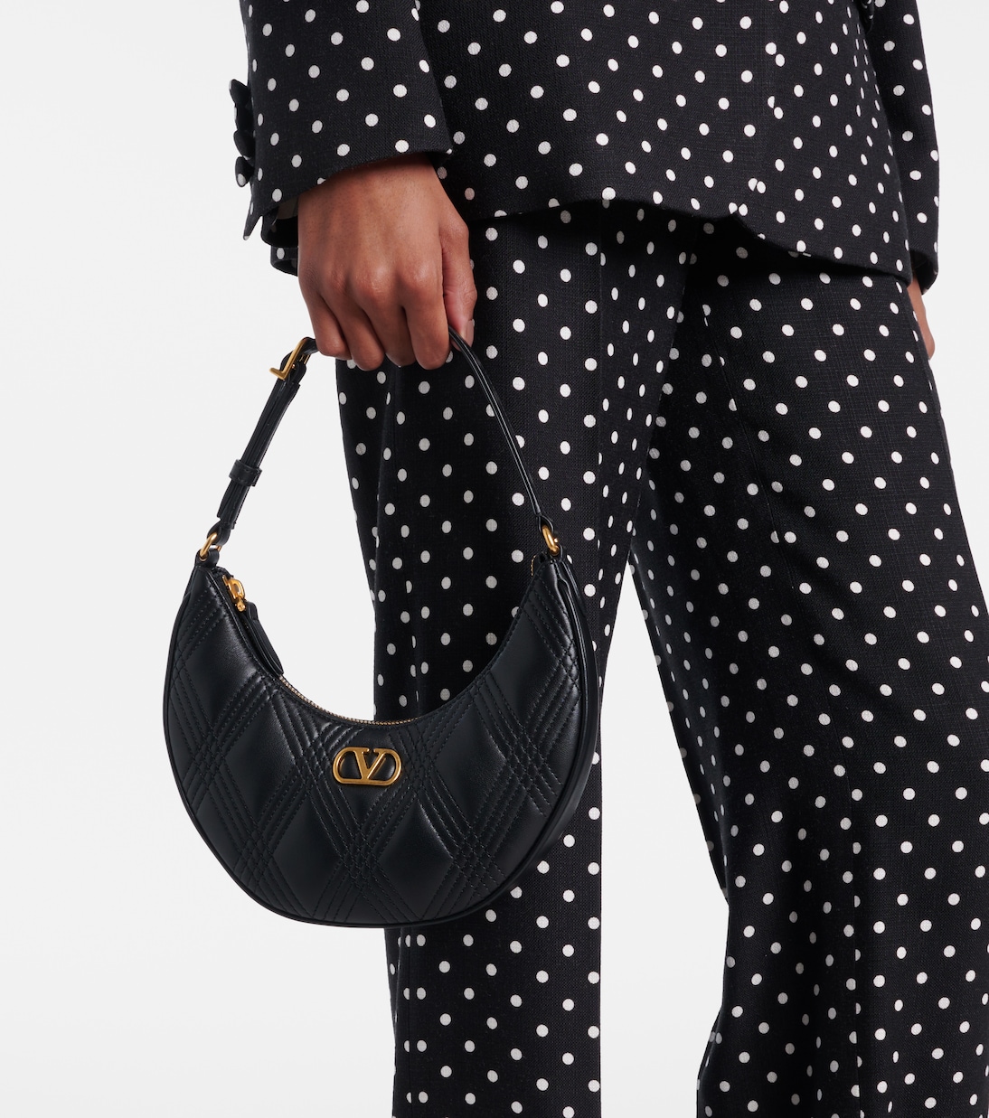 Borsa a spalla Quiltie 67 Mini in pelle | Valentino Garavani