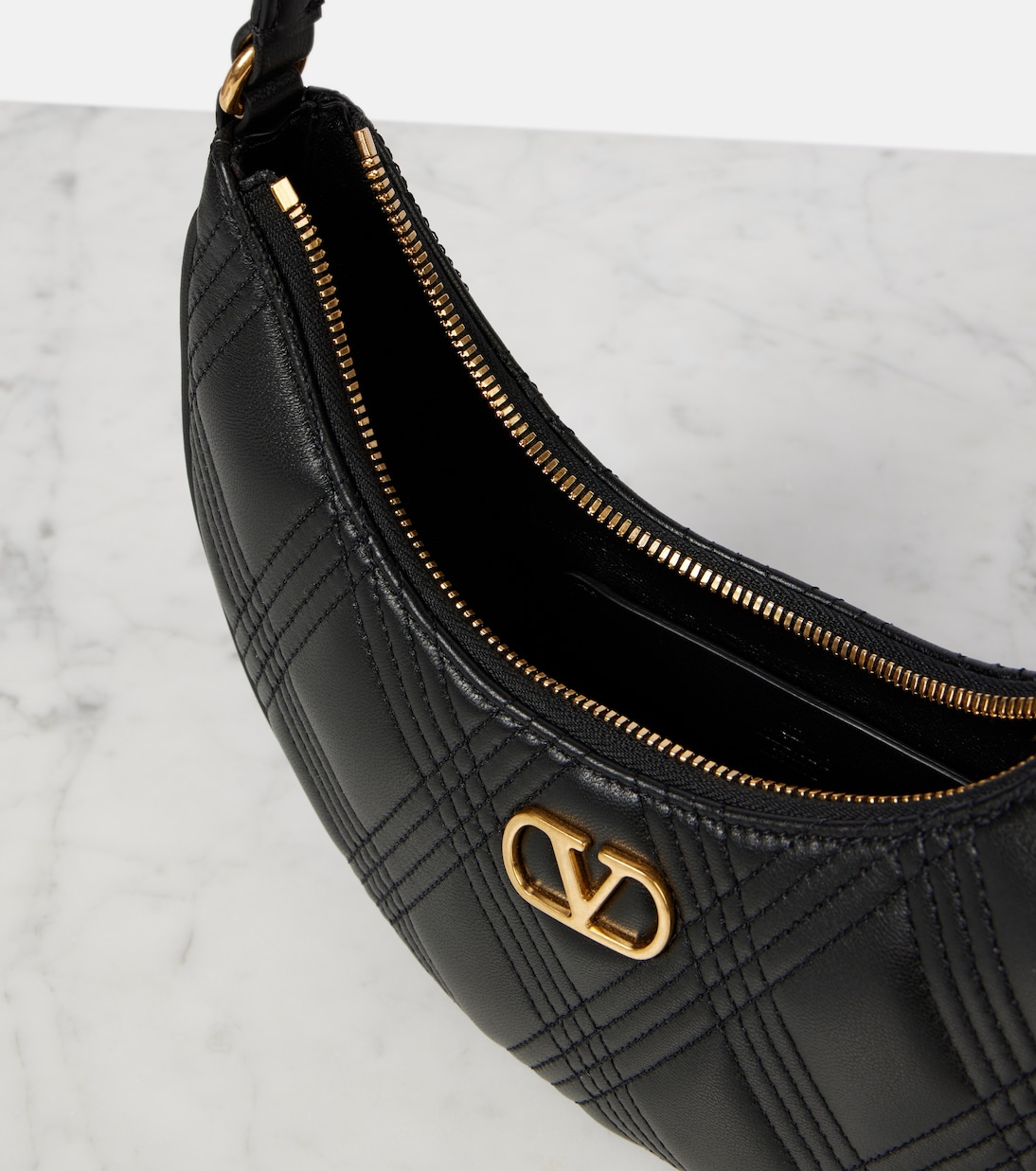 Borsa a spalla Quiltie 67 Mini in pelle | Valentino Garavani
