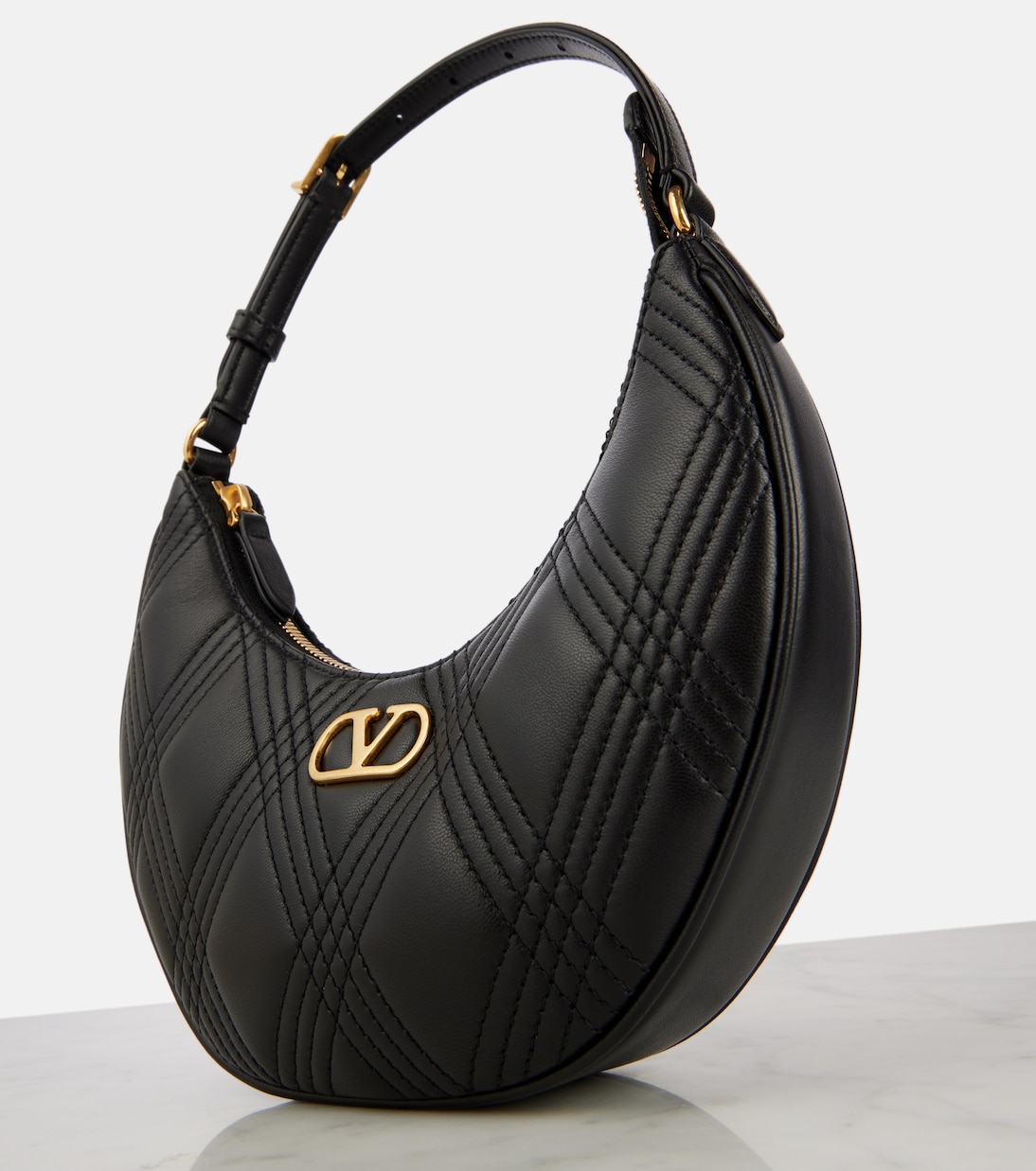 Borsa a spalla Quiltie 67 Mini in pelle | Valentino Garavani