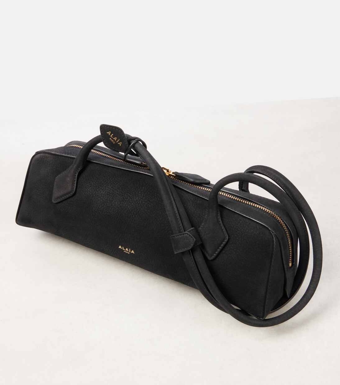 Le Teckel Medium suede shoulder bag | Alaïa