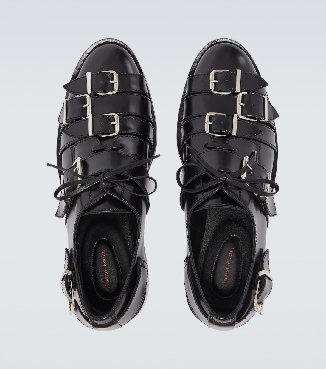 Buckle-detail leather brogues | Simone Rocha